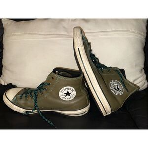 Converse Chuck Taylor Mountain Club Leather Sneaker Boot GREEN 165957C Men's 9 W